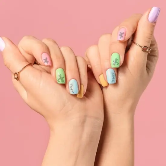 Unique Bargains Colorful Nail Art Stamp YH-014 Silver Tone 1 Pc image {1}