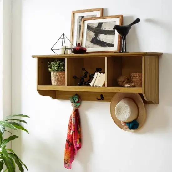 Brennan Entryway Wall Mounted Coat Rack - Crosley image {4}