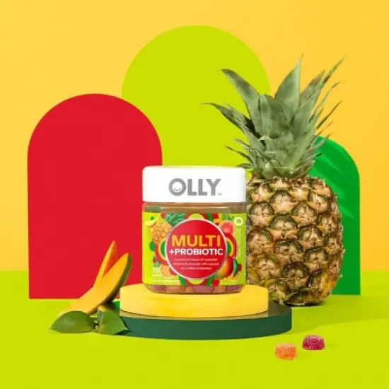 OLLY Adult Multivitamin + Probiotic Supplement Gummies - 70ct image {1}