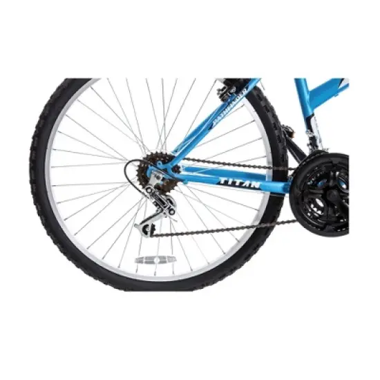 Titan Pathfinder Women's 18-Speed Front-Suspension Mountain Bike, 17-Inch Frame, 26-Inch Alloy Wheels, Baby Blue image {1}