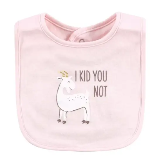 Hudson Baby Infant Girl Cotton Bibs, Hogs And Kisses, One Size image {7}