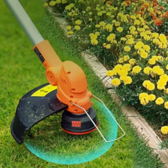 Ukoke ST2308 40V Cordless String Trimmer, 13" Dual Line Feed, Brushless Motor, 2.0Ah Battery & Charger Included, for Precision Lawn Trimming image {2}