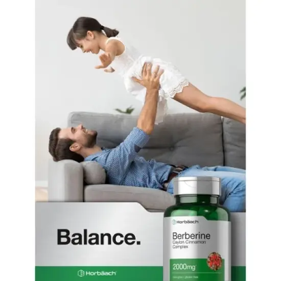 Horbaach Berberine Plus Ceylon Cinnamon 2000mg | 120 Veggie Capsules image {5}