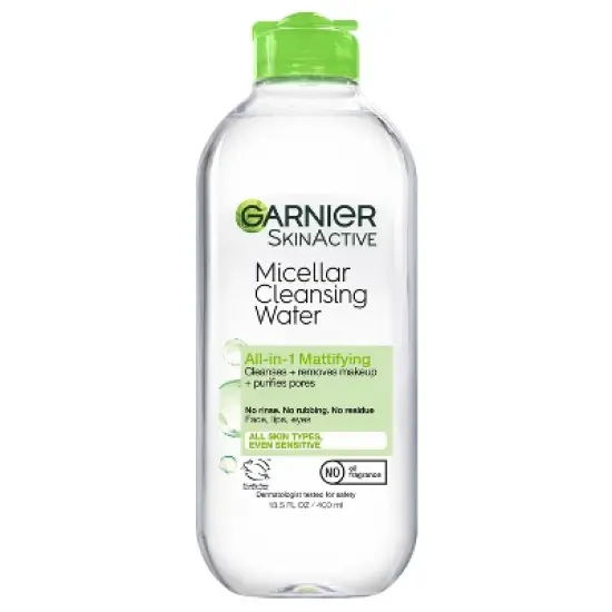 Garnier Mattifying Micellar Water Makeup Remover for Oily Skin - 13.5 fl oz image {8}