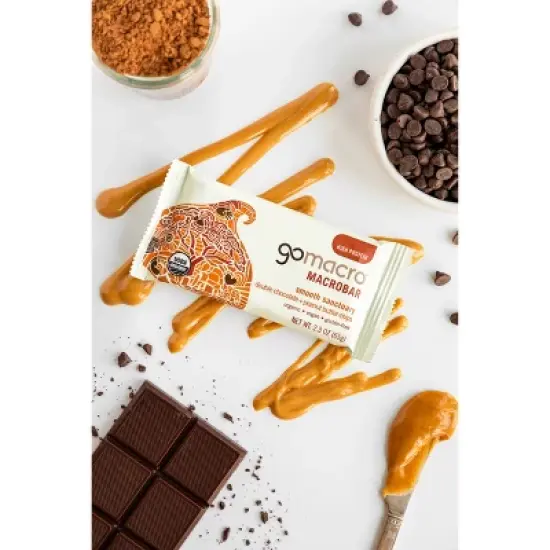 GoMacro&nbsp; Double Chocolate + Peanut Butter Chips MacroBar - 1ct/ 2.3oz image {6}