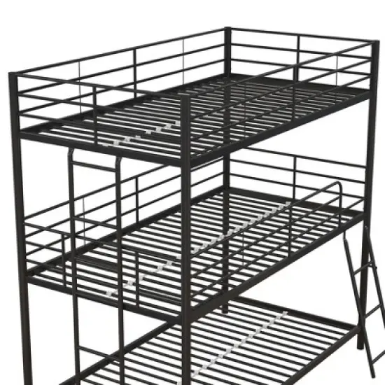 Triple Twin Zeke Metal Bunk Bed - Room & Joy image {7}
