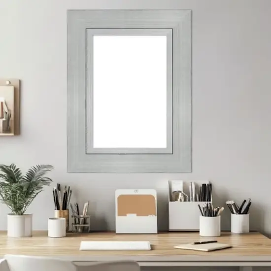 Amanti Art Romano Silver Framed Dry Erase Magnetic Board image {5}