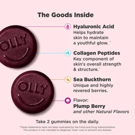 OLLY Glowing Skin Multivitamin Gummies - 120ct image {1}