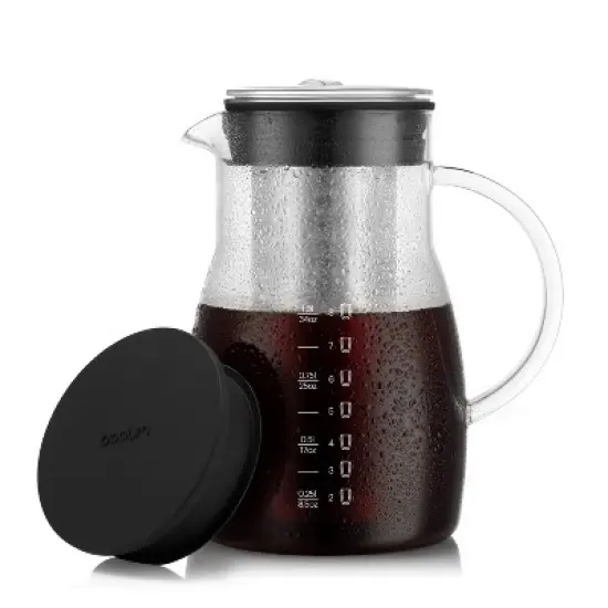 Bodum Melior 8c 34oz Cold Brew and Ice Tea Maker: Cold Brew Coffee Maker, BPA-Free, Dishwasher-Safe, Reusable Filter image {7}