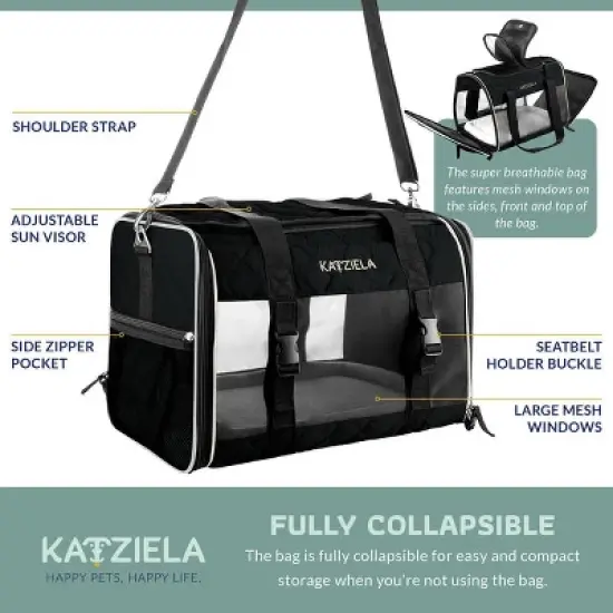 Airline Compliant Quilited Pet Carrier image {2}