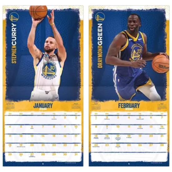 Golden State Warriors 2026 Golden State Warriors 12"x12" Wall Calendar image {5}