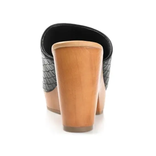 Journee Collection Womens Kelsy Mules Mid Block Heel Round Toe Pumps image {2}