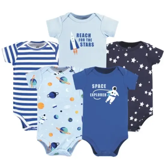 Hudson Baby Infant Boy Cotton Bodysuits, Astronaut image {7}