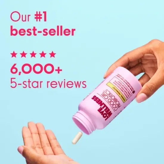 Love Wellness Good Girl Probiotics for Vaginal & Urinary Tract Health - 30ct image {6}