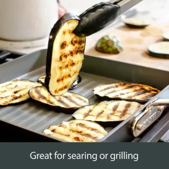 All-Clad 11" Nonstick Square Grill, HA1 Hard Anodized, Black image {3}