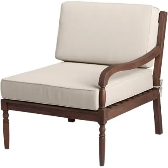 Teal Island Designs Napa Modular Natural Dark Oil Acacia Right Arm Chair image {9}