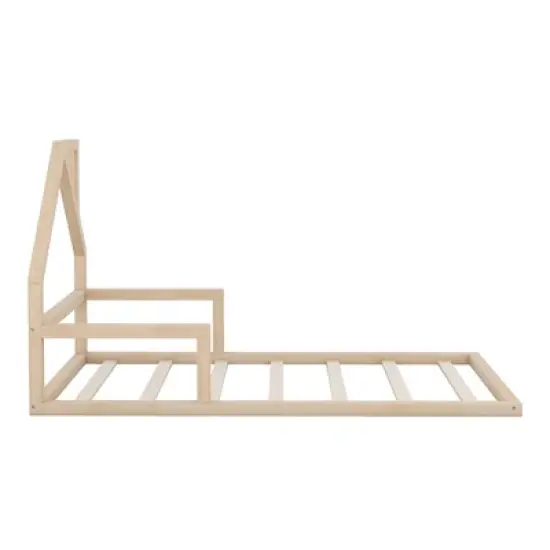 Wood Floor Bed with House-shaped Headboard - ModernLuxe image {7}