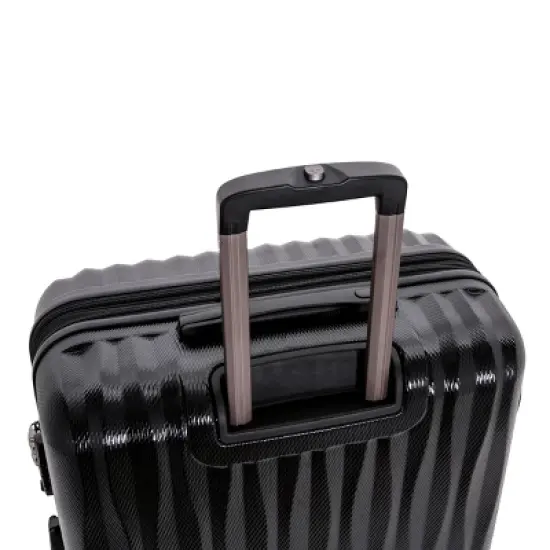 SWISSGEAR Energie PolyCarb Hardside Large Checked Spinner Suitcase - Black image {4}