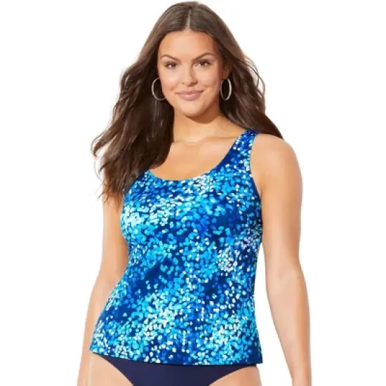 Swimsuits for All Women&rsquo;s Plus Size Classic Tankini Top image {8}