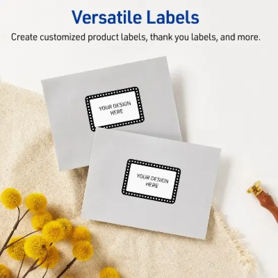Avery 2" x 3" Labels, Black and White Polka Dots, 80 ct image {5}