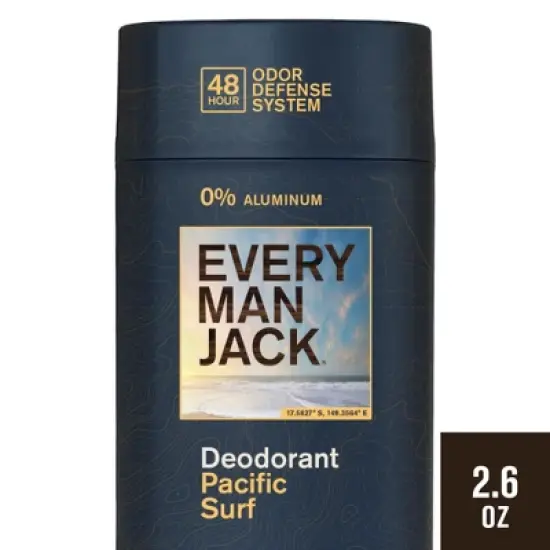 Every Man Jack 48-Hour Odor Defense Premium Deodorant - Pacific Surf - 2.6oz image {6}