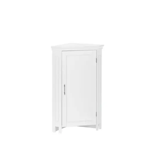 Somerset Single Door Corner Cabinet White - RiverRidge Home image {2}