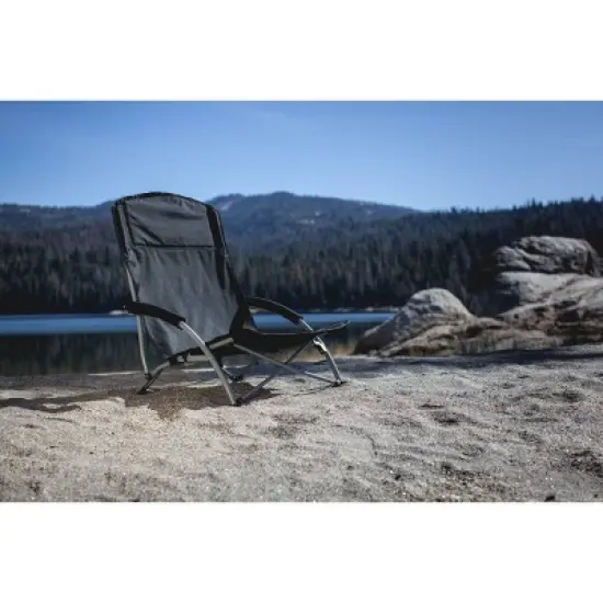 Oniva 2pc Tranquility Outdoor Portable Beach Chair with Carry Bag - Black image {3}
