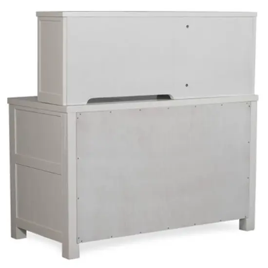 Kids' Highlands Desk with Hutch White - Hillsdale Furniture image {2}