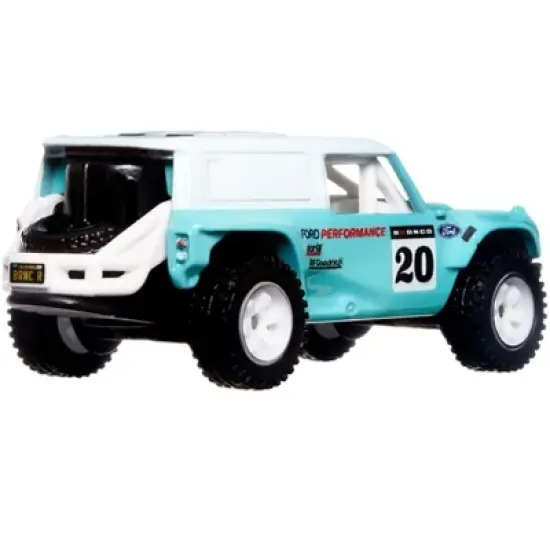 Ford Bronco R #20 Turquoise with White Top "American Scene" "Car Culture" Series Diecast Model Car by Hot Wheels image {2}