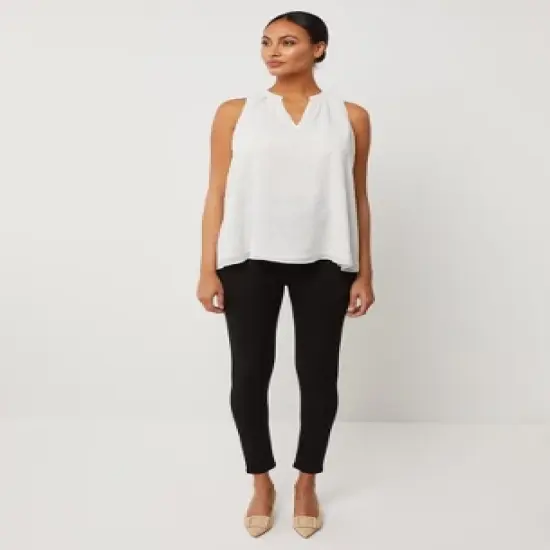 Pleated Sleeveless Maternity Blouse | A Pea in the Pod image {2}