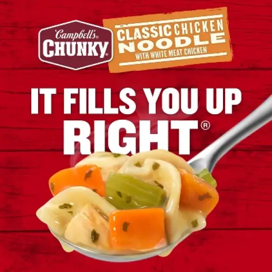 Campbell's Chunky Classic Chicken Noodle Soup - 18.6oz image {5}