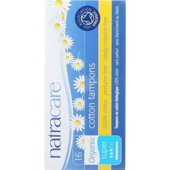 Natracare Organic Cotton Tampons Super - 16 ct image {1}
