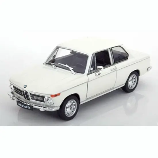 BMW 2002 ti Cream 1/24 Diecast Model Car by Welly image {1}