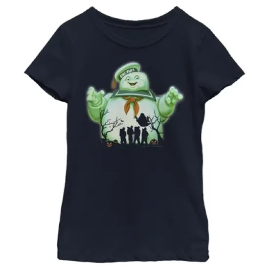 Girl's Ghostbusters Halloween Stay Puft Marshmallow Man T-Shirt image {5}
