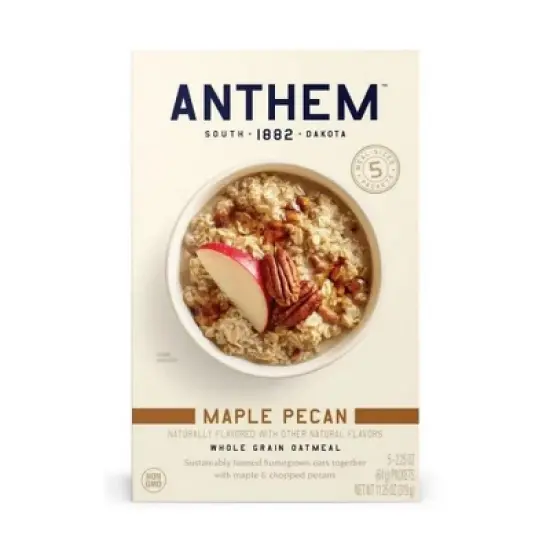 Anthem Maple Pecan Whole Grain Oatmeal - Case of 6/5/2.25 oz image {1}