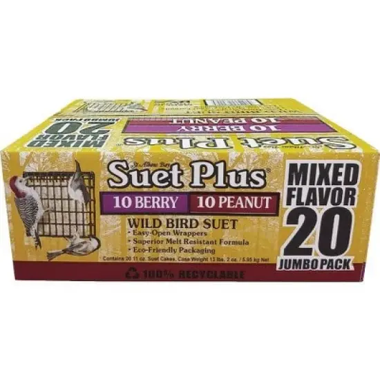 Suet Plus Berry & Peanut Suet (20-Pack) image {1}