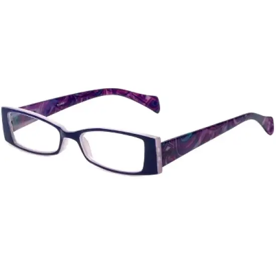 Calabria Victoria Spring Hinge Designer Reading Glasses&Match Case Purple +1.50 image {5}