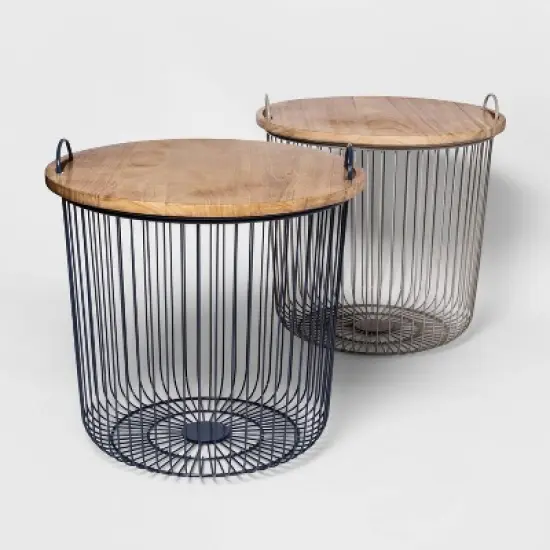 Wire Kids' Storage Floor Bin Gray - Pillowfort&trade; image {4}