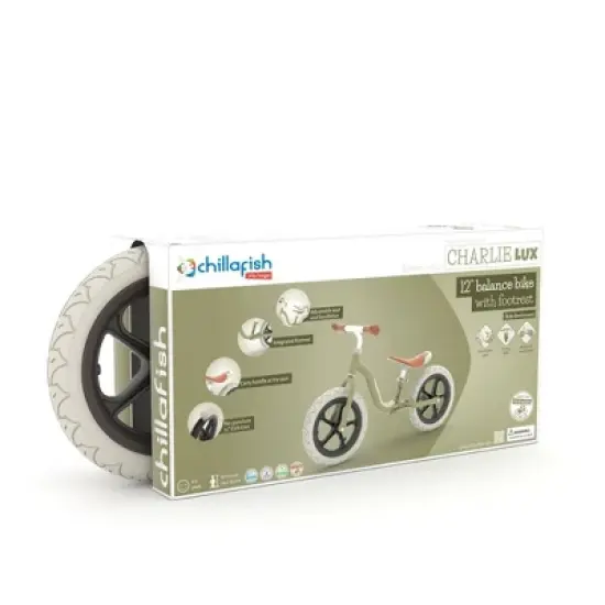 Chillafish Charlie Lux 12" Balance BIke - Olive image {2}