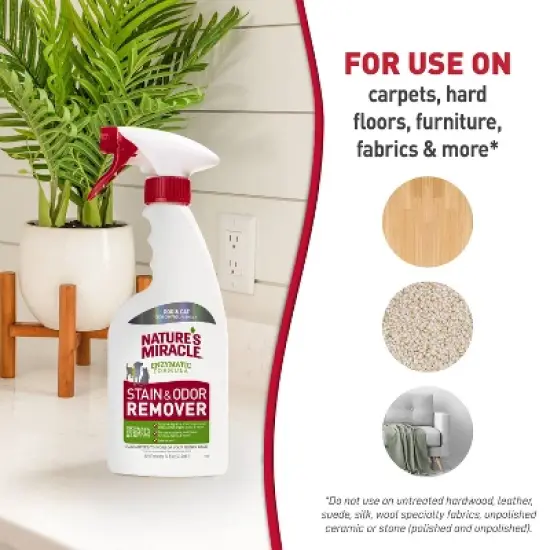 Nature's Miracle Unscented Stain and Odor Remover for Dogs and Cats - 14 fl oz image {7}