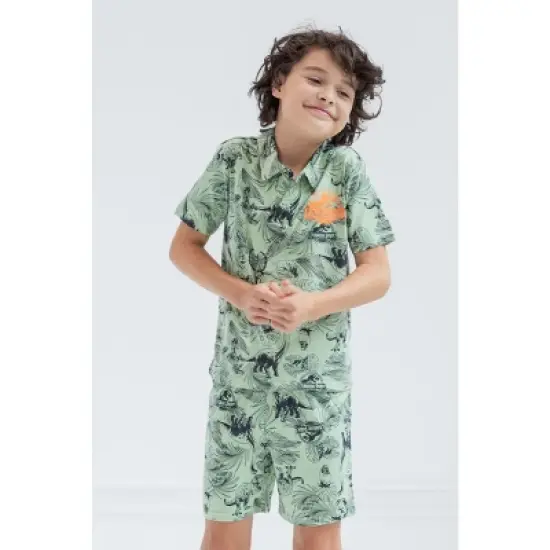 Jurassic Park T-Rex Polo Shirt and Shorts Toddler to Big Kid image {3}