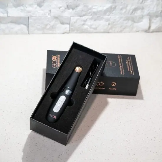 GLO24K Eye Care Beauty Massager LED Light Therapy Vibration Wand For Radiant Beautiful Skin Around The Eyes image {3}