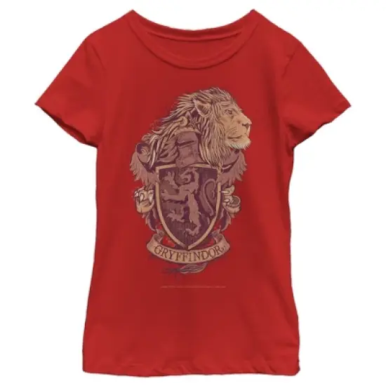 Girl's Harry Potter Gryffindor Coat of Arms T-Shirt image {4}