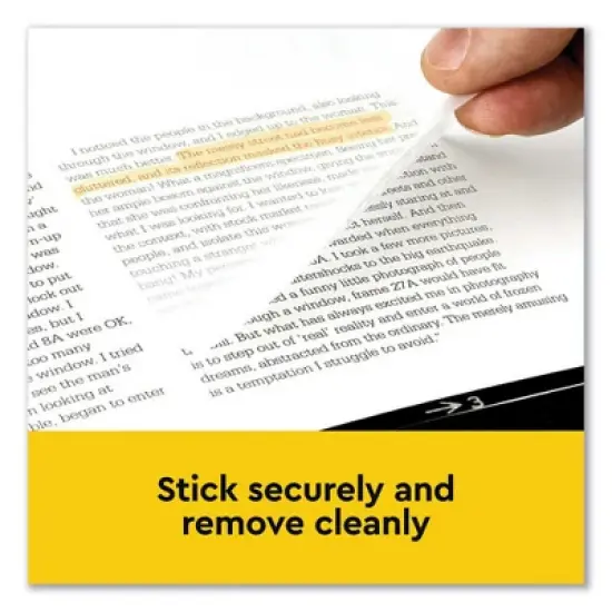 Post-it Transparent Notes, Unruled, 3" x 3", Transparent, 36 Sheets/Pad, 10 Pads/Pack image {1}