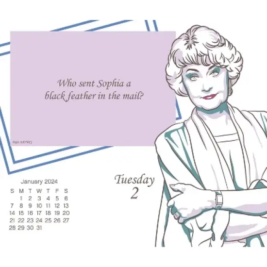 Trends International Inc. 2024 Daily Desk Calendar 4.25"x5" Golden Girls image {3}