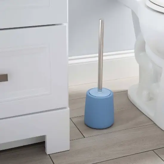 Lisse Wide Bowl Brush with Rubberized Finishing Blue - Elle D&eacute;cor image {2}