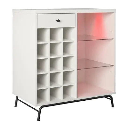 Hannaford Bar Cabinet White - Room & Joy image {7}