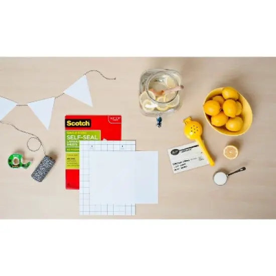 Scotch 10ct Self-Seal Laminating Sheets Letter Size: No Machine Needed, 9x12, Art & Office Supplies image {4}