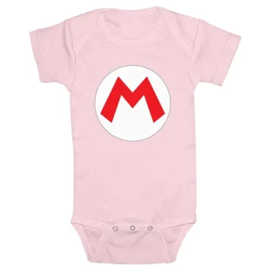 Infant's Nintendo Mario Circle Icon Onesie image {4}