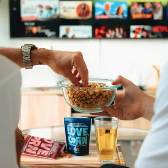 LOVE, CORN BBQ Crunchy Corn - 4oz image {7}